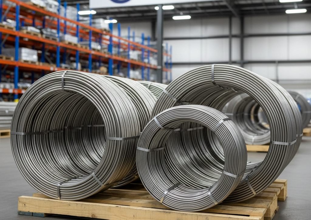 Seamless stainless steel instrument tubing coils in SS316L, duplex, copper and alloy